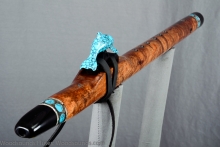 Tasmanian Blackwood Burl Native American Flute, Minor, Mid A-4, #L25B (1)